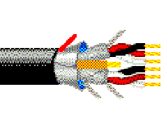 Belden 1083A 01010000 - 20 AWG - 12 C - 10000 FT - 300 V RMS - BLACK