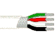 Belden 9964 0091000 - 20 AWG - 4 C - 1000 EA - 600 V RMS - WHITE