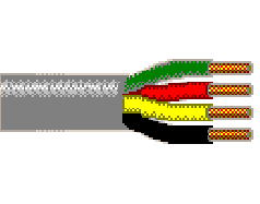 Belden 9794 6061000 - 22 AWG - 4 C - 1000 EA - 300 V RMS (UL AWM Style 2094) - GRAY/ROSE