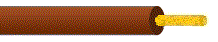Hook-up/Lead Wire - 12 AWG - XLPE - Cross Linked Polyethylene Outer Jacket - 1 FT - 60 V - BROWN