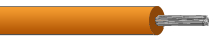 Hook-up/Lead Wire - 16 AWG - XLPE - Cross Linked Polyethylene Outer Jacket - 1 FT - 600 V RMS - ORANGE