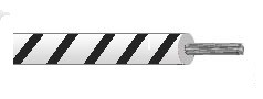 Alpha Wire 1856/19 - 20 AWG -  Outer Jacket - 1000 FT - 600 V RMS - WHITE/BLACK