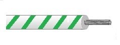 Alpha Wire 1553 - 20 AWG -  Outer Jacket - 100 FT - 1000 V RMS - WHITE/GREEN