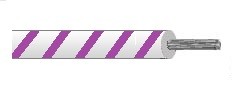 Alpha Wire 1557 - 16 AWG -  Outer Jacket - 100 FT - 1000 V RMS - WHITE/VIOLET